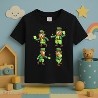 Pickleball Leprechauns St Patrick's Day Pickleball Player Toddler T-Shirt thumb 3