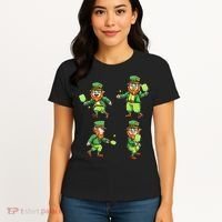 Pickleball Leprechauns St Patrick's Day Pickleball Player Women's T-Shirt thumb 4