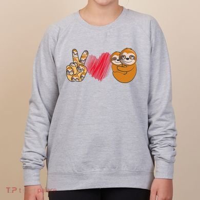 Peace Love Sloth funny Sloth Lover Women's Sweatshirt