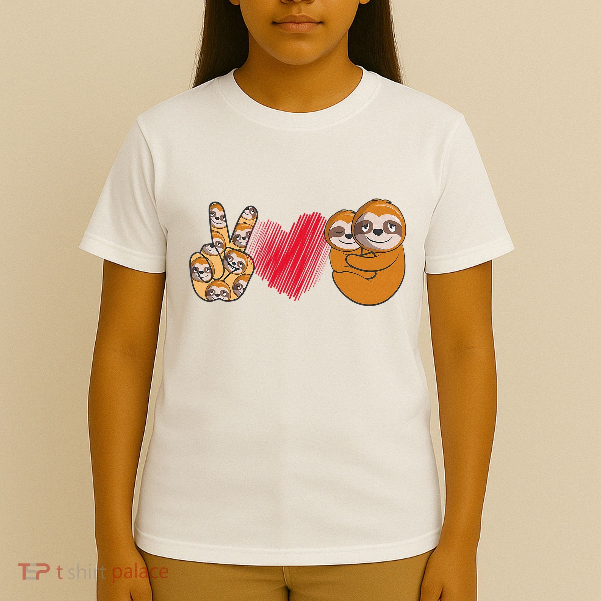 Peace Love Sloth funny Sloth Lover T-Shirt