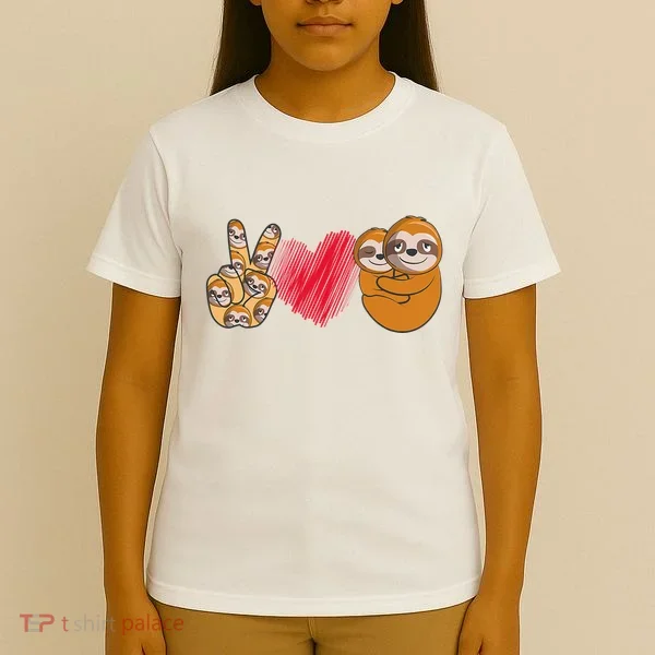 Peace Love Sloth funny Sloth Lover T-Shirt
