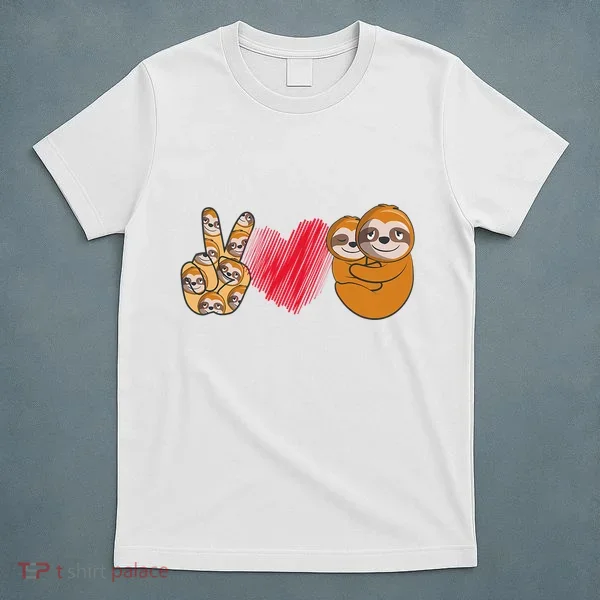 Peace Love Sloth funny Sloth Lover T-Shirt