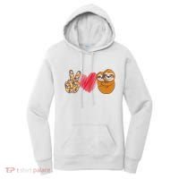 Peace Love Sloth funny Sloth Lover Women's Hoodie thumb 0