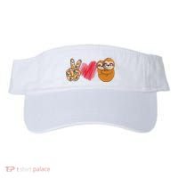 Peace Love Sloth funny Sloth Lover Visor thumb 0