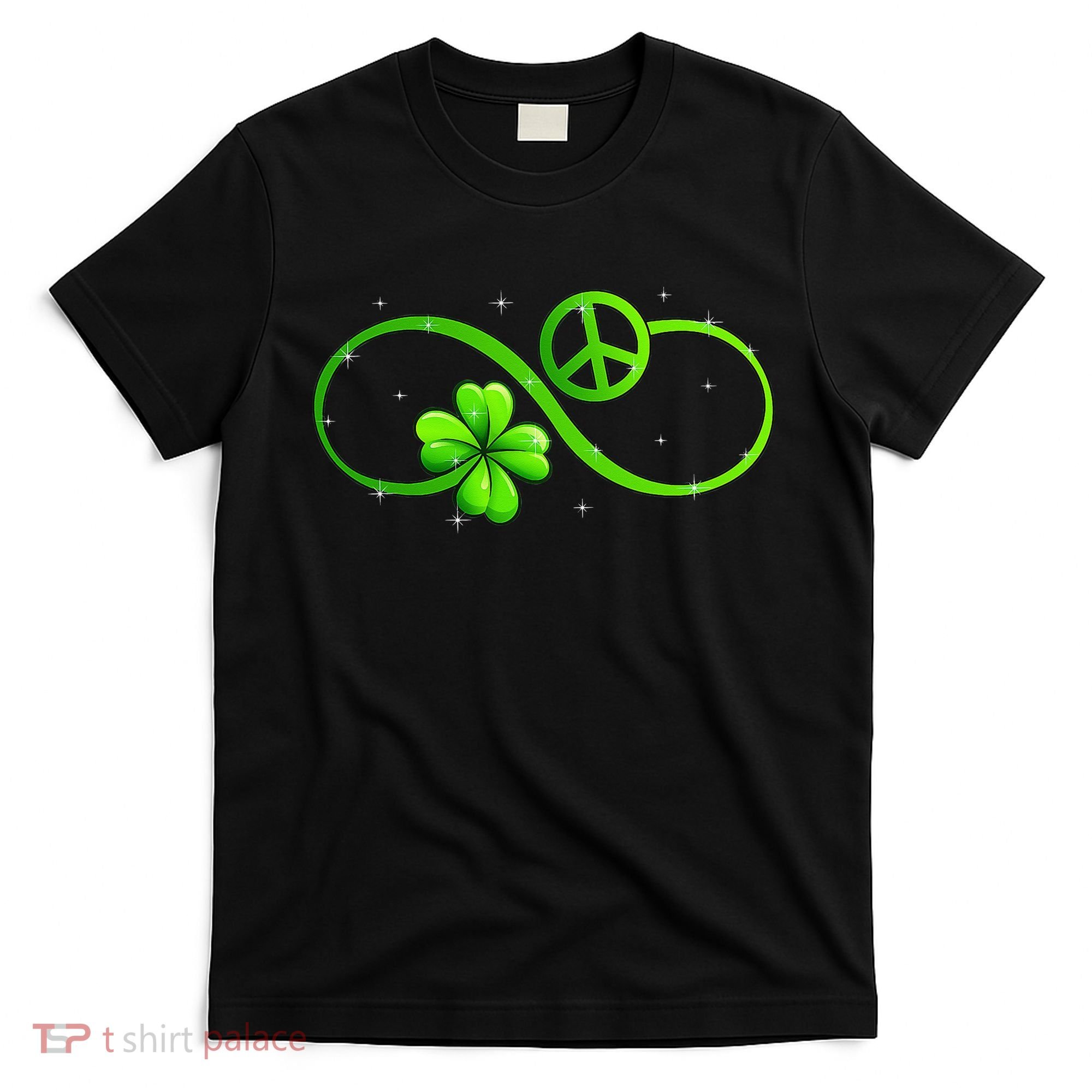 Peace Love Shamrock Irish Happy St Patrick's Day T-Shirt