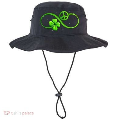 Peace Love Shamrock Irish Happy St Patrick's Day Bucket Hat