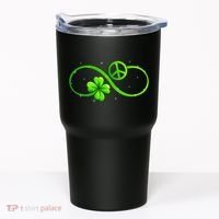 Peace Love Shamrock Irish Happy St Patrick's Day Tumbler thumb 0