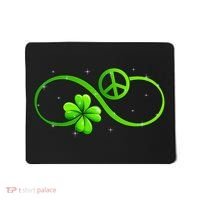 Peace Love Shamrock Irish Happy St Patrick's Day Mousepad thumb 0