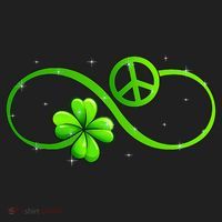Peace Love Shamrock Irish Happy St Patrick's Day Hat thumb 2
