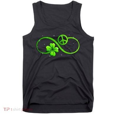 Peace Love Shamrock Irish Happy St Patrick's Day Tank Top