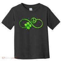 Peace Love Shamrock Irish Happy St Patrick's Day Toddler T-Shirt thumb 0
