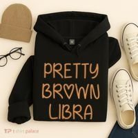 Pretty Libra September October Birthday Asian Latino Black Hoodie thumb 4