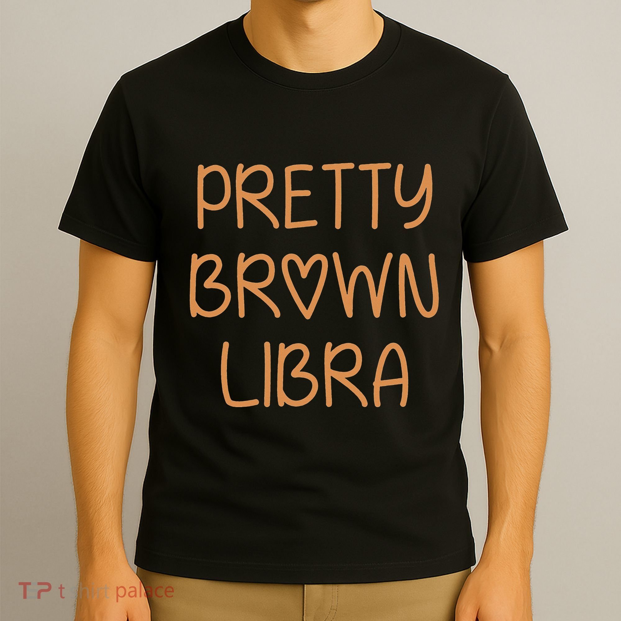 Pretty Libra September October Birthday Asian Latino Black T-Shirt