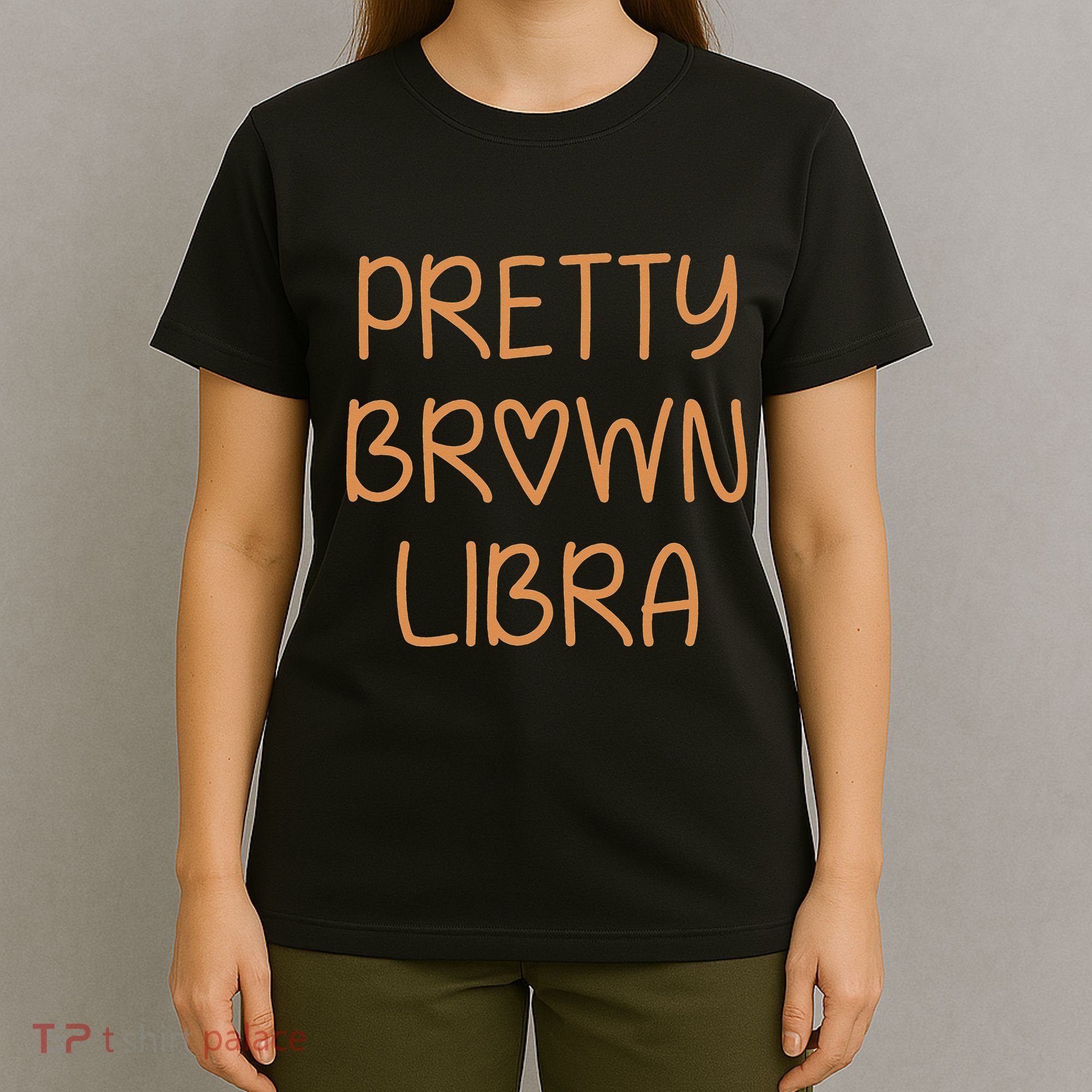 Pretty Libra September October Birthday Asian Latino Black T-Shirt