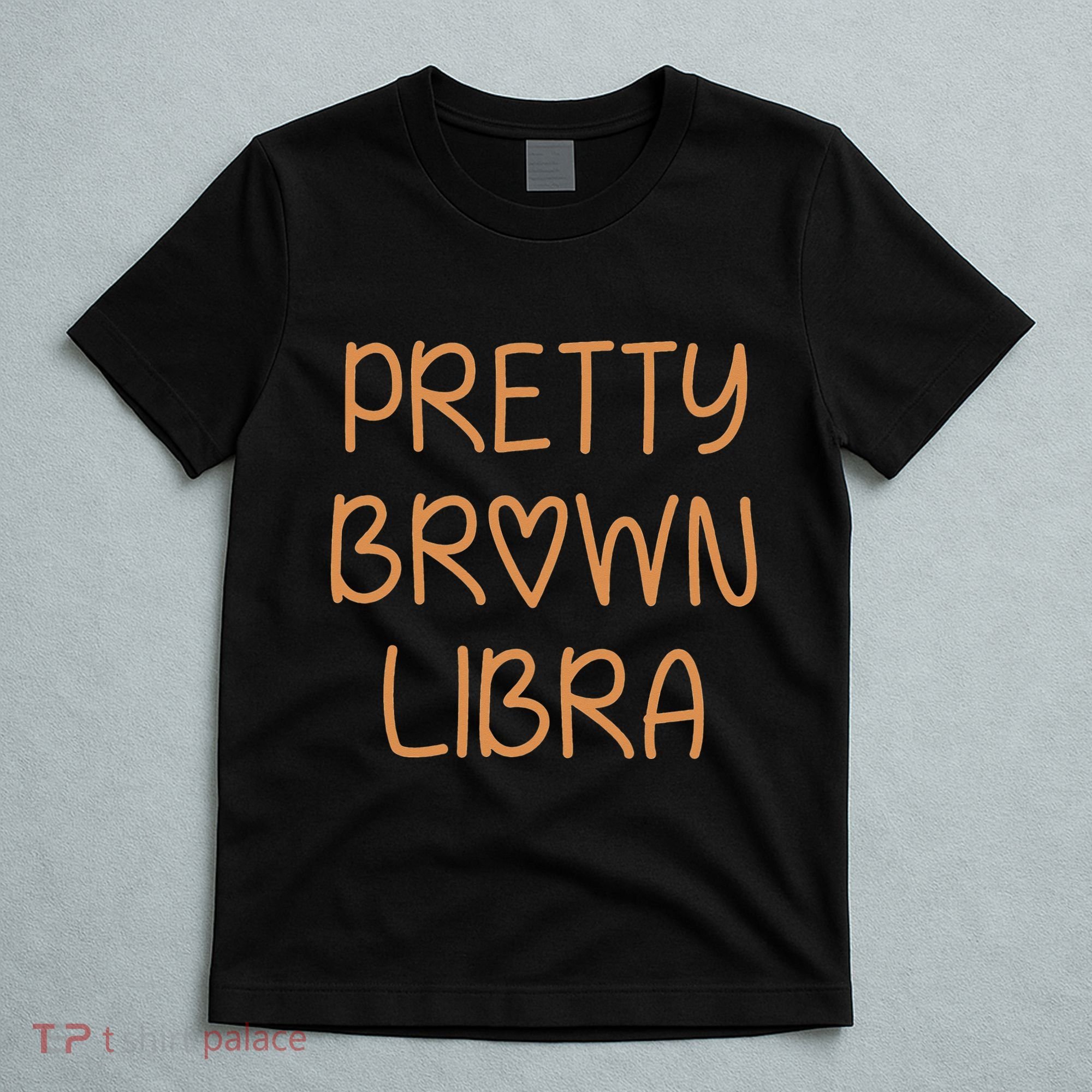 Pretty Libra September October Birthday Asian Latino Black T-Shirt