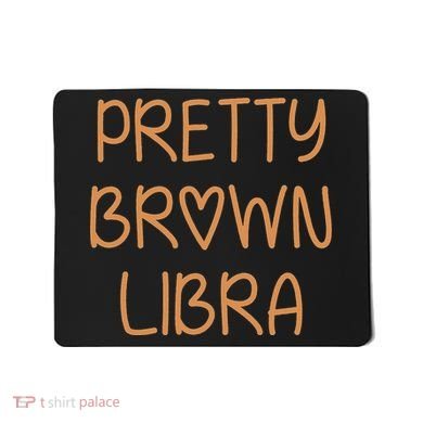 Pretty Libra September October Birthday Asian Latino Black Mousepad
