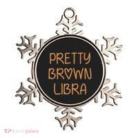 Pretty Libra September October Birthday Asian Latino Black Ornament thumb 0