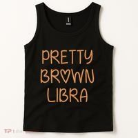 Pretty Libra September October Birthday Asian Latino Black Tank Top thumb 2