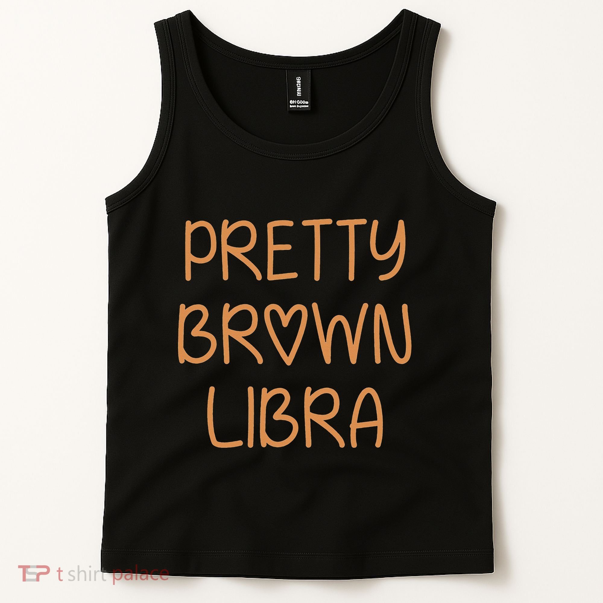 Pretty Libra September October Birthday Asian Latino Black Tank Top