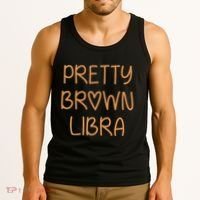 Pretty Libra September October Birthday Asian Latino Black Tank Top thumb 3