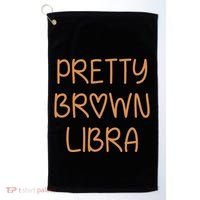Pretty Libra September October Birthday Asian Latino Black Golf Towel thumb 0