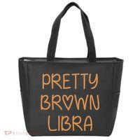 Pretty Libra September October Birthday Asian Latino Black Tote Bag thumb 0