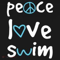 Peace Love Swim Cute Gift Swimmer Gift Love To Swim Mousepad thumb 1