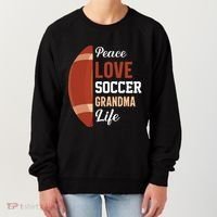 Peace Love Soccer Grandma Life Graphic Women's Sweatshirt thumb 0