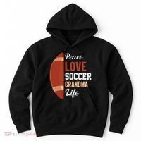 Peace Love Soccer Grandma Life Graphic Hoodie thumb 0
