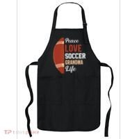 Peace Love Soccer Grandma Life Graphic Apron thumb 0