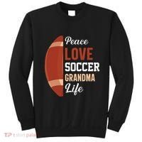 Peace Love Soccer Grandma Life Graphic Sweatshirt thumb 0