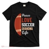 Peace Love Soccer Grandma Life Graphic T-Shirt thumb 0