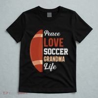 Peace Love Soccer Grandma Life Graphic T-Shirt thumb 5