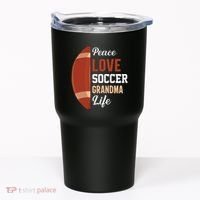 Peace Love Soccer Grandma Life Graphic Tumbler thumb 0