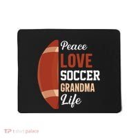 Peace Love Soccer Grandma Life Graphic Mousepad thumb 0