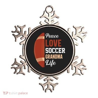 Peace Love Soccer Grandma Life Graphic Ornament