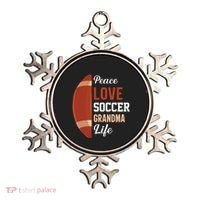 Peace Love Soccer Grandma Life Graphic Ornament thumb 0