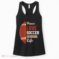 Peace Love Soccer Grandma Life Graphic Women's Tank Top thumb 0