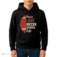 Peace Love Soccer Grandma Life Graphic Kids Hoodie thumb 4