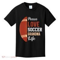 Peace Love Soccer Grandma Life Graphic Kids T-Shirt thumb 0