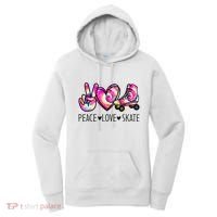 Peace Love Skate Tie Dye Roller Skating For Women's Hoodie thumb 0