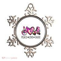 Peace Love Skate Tie Dye Roller Skating For Ornament thumb 0