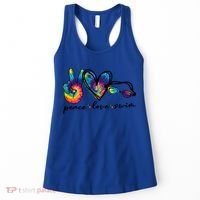 Peace Love Swim Goggles Tie Dye Swimmer Swimming Gift Women's Tank Top thumb 0