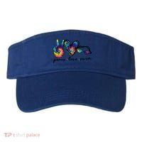 Peace Love Swim Goggles Tie Dye Swimmer Swimming Gift Visor thumb 0