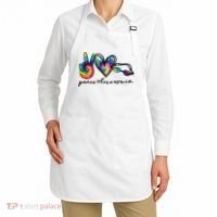 Peace Love Swim Goggles Tie Dye Swimmer Swimming Cool Gift Apron thumb 2