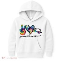 Peace Love Swim Goggles Tie Dye Swimmer Swimming Cool Gift Kids Hoodie thumb 0
