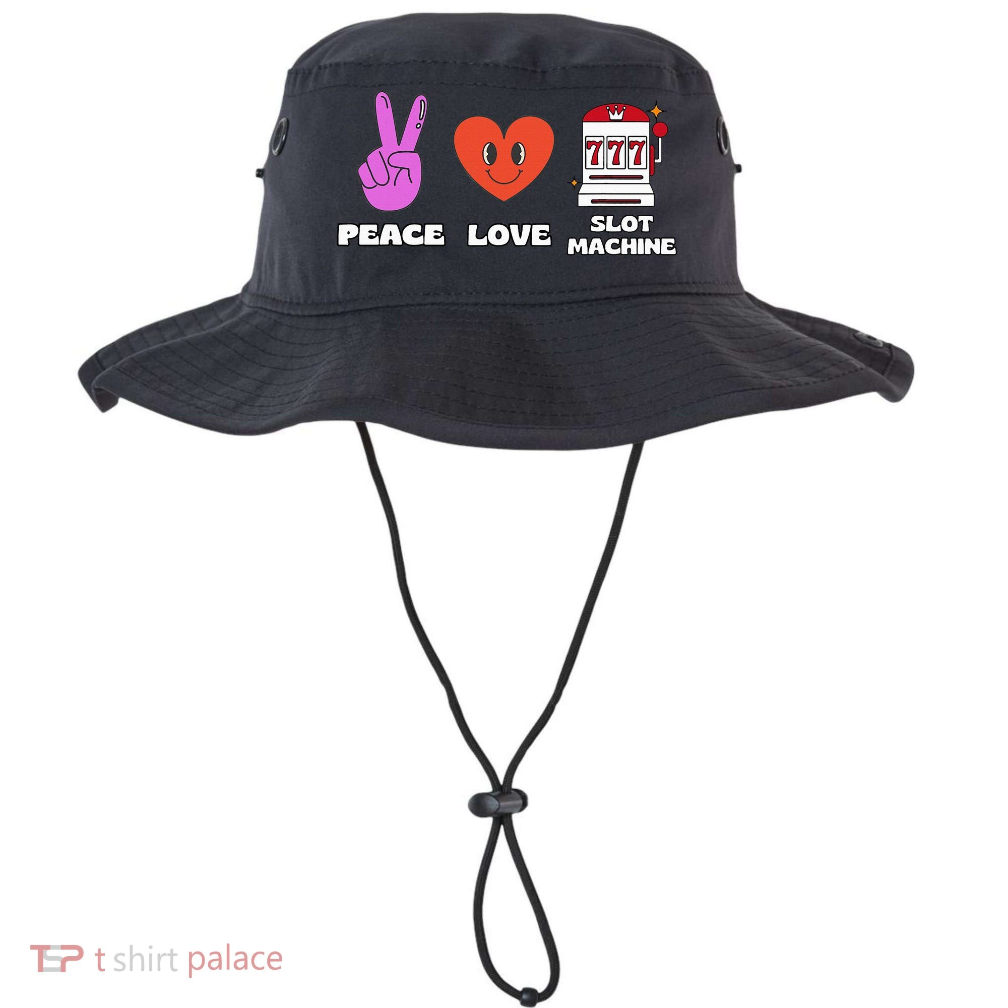 Peace Love Slot Machine Bucket Hat