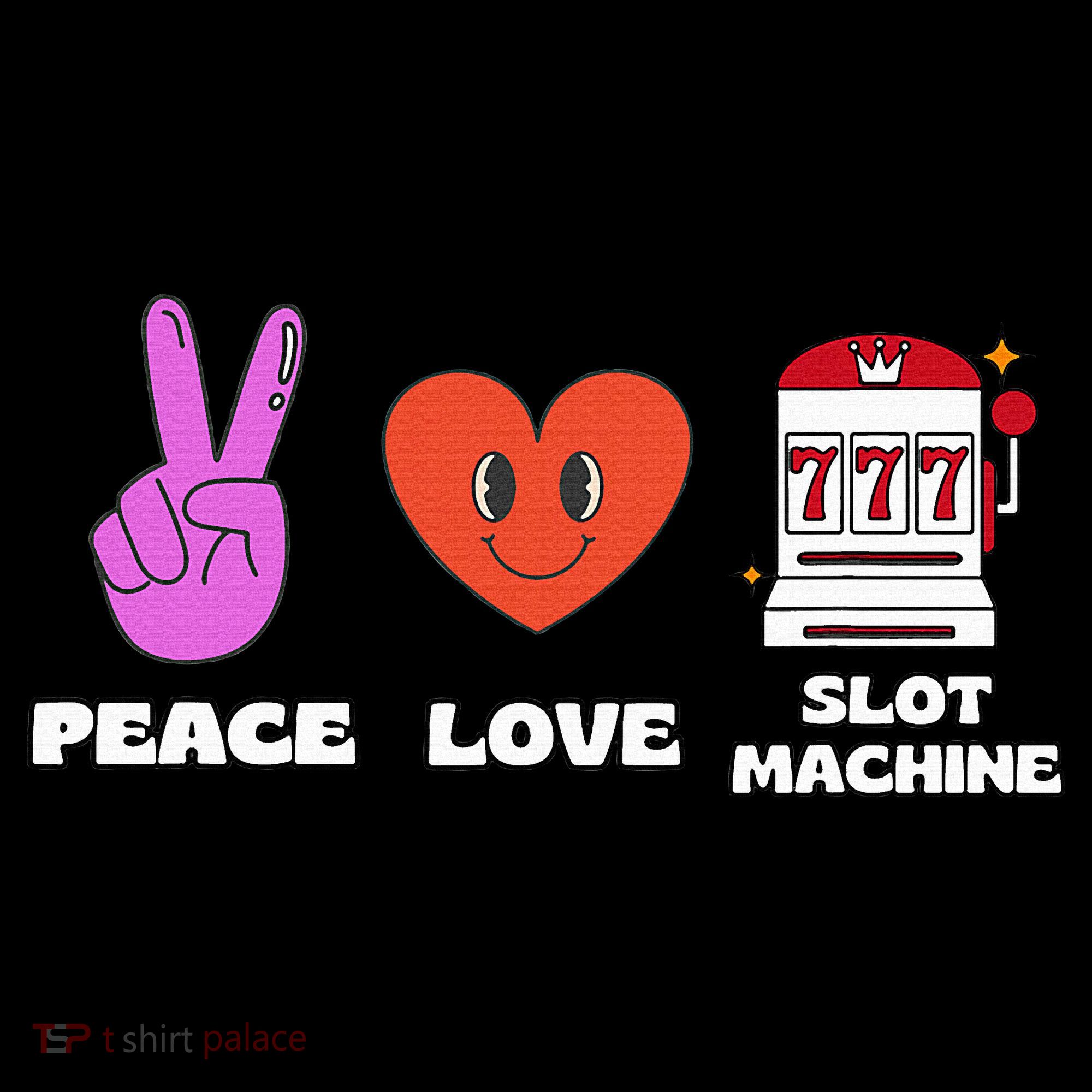 Peace Love Slot Machine Pajama Set