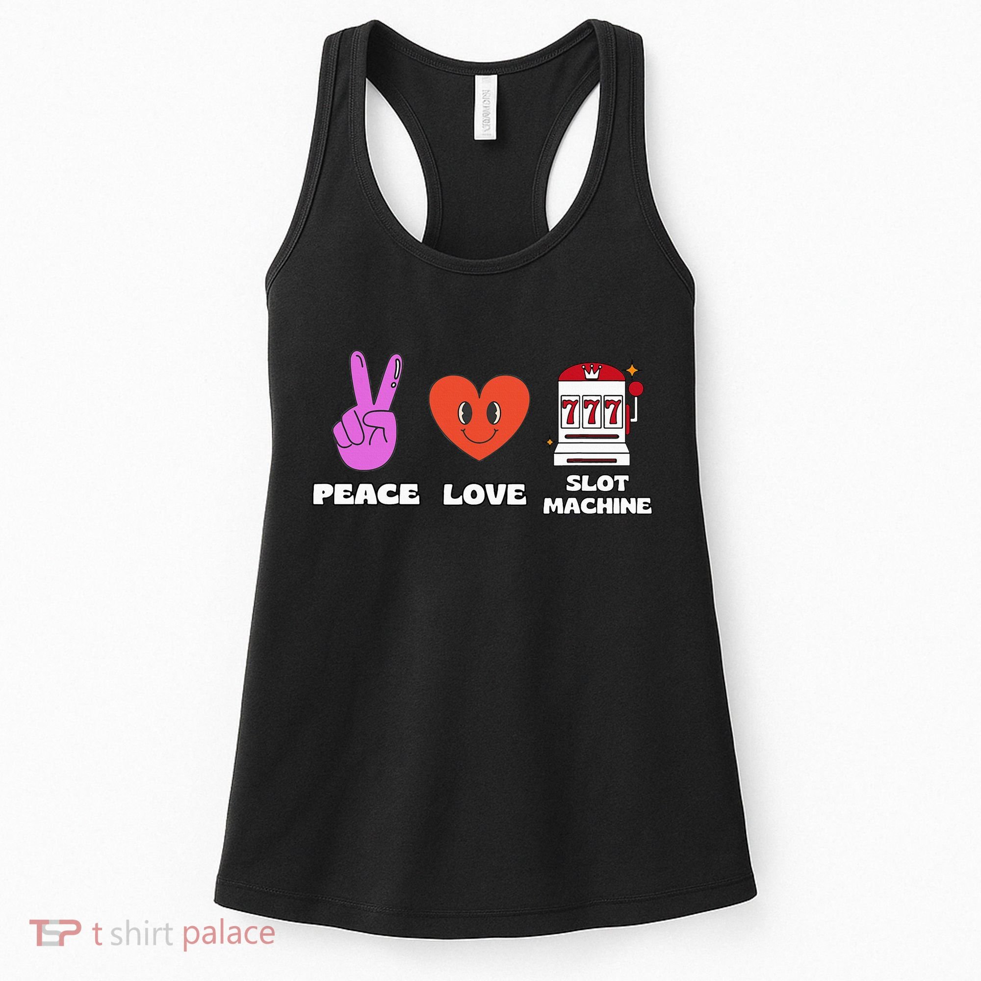 Peace Love Slot Machine Women's Tank Top