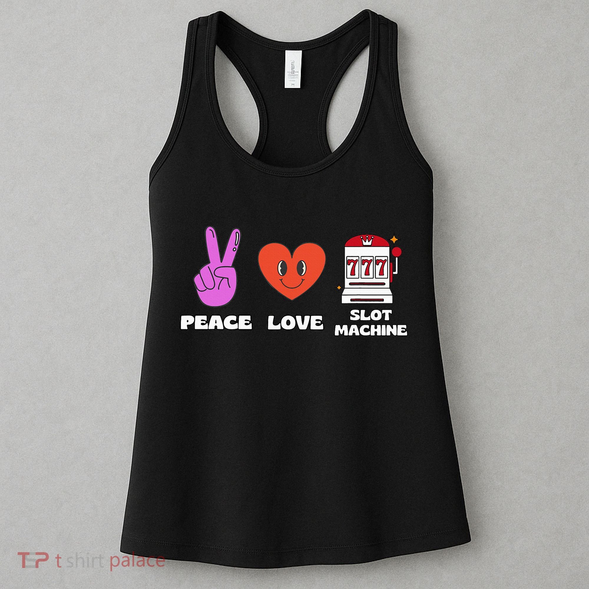 Peace Love Slot Machine Women's Tank Top